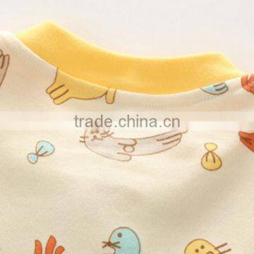 Newborn Baby Romper With Snaps Button 100% Cotton Stripe Long Sleeve Baby Bodysuit photo-3