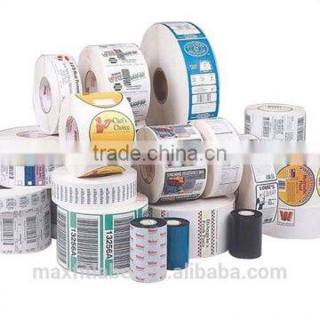 Adhesive sticker with rolls
