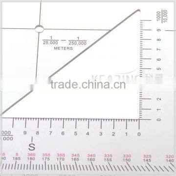 Kearing Brand Manufacture Aviation Square Protractor,combination Square Set Protractor,super Quality Military Square Ruler#KMP-4 photo-5