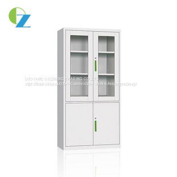 Hot selling powder coating Glass and Steel Swing Doors Cupboard / cabinet