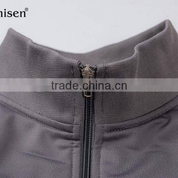 100% Nylon Men's Collar Zipper Gray Jacket photo-2
