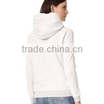 Women Sweatshirt With Double Hooded Design Specialized Hooded With Decorated Wire Long Sleeve Fleece With Rib Hem photo-3