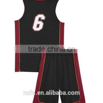 Top Quality Wholesale Basketball Uniforms Color Black photo-2