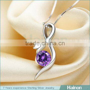 New arrival Muslim trendy fashion fine jewelry sterling silver necklace pendant for women