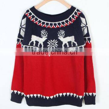 cheap red jolly adult reindeer hnitted christmas jumpers