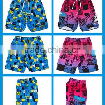 OEM Kids Board Shorts Swimwear&Beachwear Cheap 100% Polyester Boxer Swimming Shorts photo-4