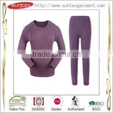 Wrap Okeo tex SA8000 BSCI Manufacturer for thermal underwear lady underwear