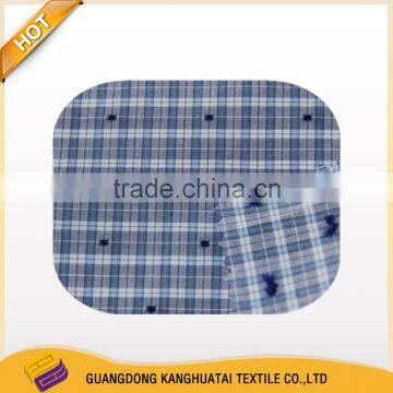 100% Yarn Dyed Grid Machines Embrodery Cotton Fabric photo-2