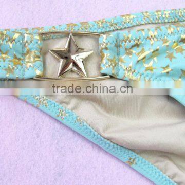 M866 Dingyang Fashion Sexy Latest Metal Five Star Split Bikini Swimwear photo-5