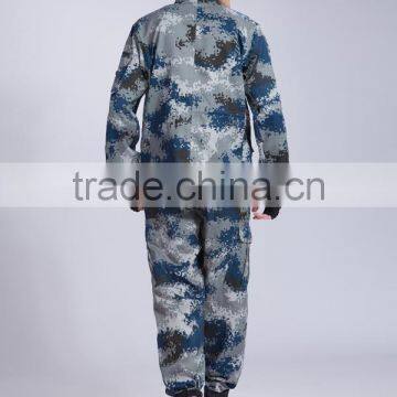Juqian 2016 Hot Blue Unisex Workwear Mens Military Camouflage Garment Safe Protection Security Guard Uniforms Wholesale photo-3
