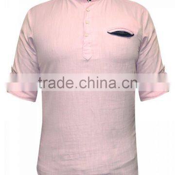 " Light Pink Casual Shirt "