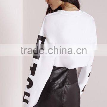 Latest Design Fashion Cropped Sweater Long Sleeves Women Sweater photo-2
