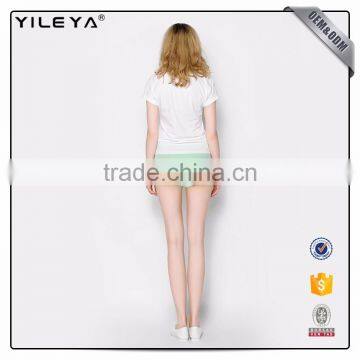 Customizable Pattern Printed O-Neck 2017 Summer Tops photo-6