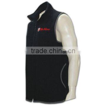 Fleece Vest With Light Weight Emborider Logo Vest photo-2