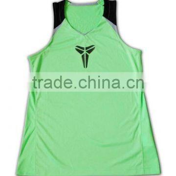China Manufactory High Quality Light Green Slim Plain Gym Vests photo-5