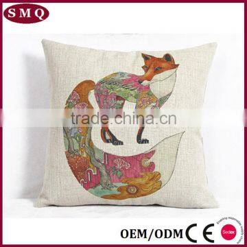 Printed Plane Design Digtal Natural Linen Car Seat Cushion Cover photo-2