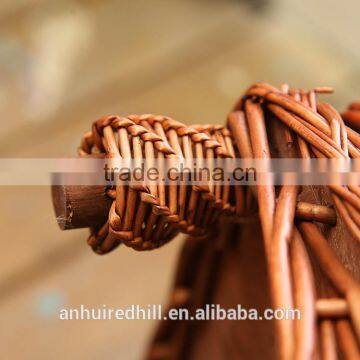 R1902H Outdoor Indoor Durable Willow Woven Pet Dog House Wicker Cat House photo-5