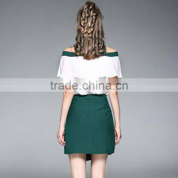 Dress In Casual Dresses 2017 New Designs Elegant Wedding Fawors Daily Off The Shoulder Sexy Dresses Two Pieces photo-4