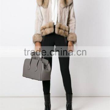 Guangzhou Shandao High Fashion Wholesale Cheap Long Sleeve Women Raw Modern Mink Fur Coats photo-2