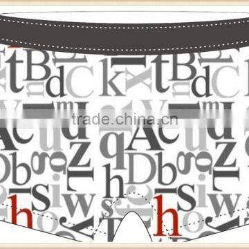 English Letters Letter 88% Polyester 12% Spandex Men's Briefs Fashion Low Waist Sexy Men Underwear and Boxers OEM photo-2
