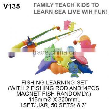 kids plastic fishing pole toy rods game toy