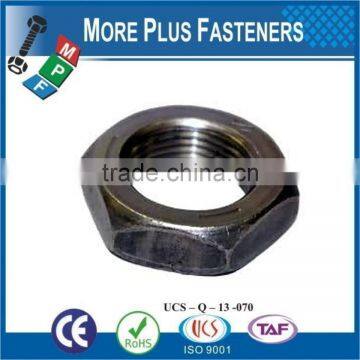 Made in Taiwan Alloy Heavy Zinc Finish Steel Hex Jam Nut photo-4