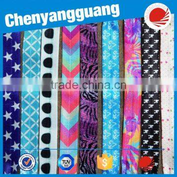 2017 New Design CYG Flat Customized Printed Elastic Webbing