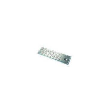 Multi-Language Long Compact Industrial Metal Keyboard With 67keys , Panel Mount Keyboard