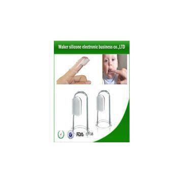 FDA certificate silicone finger baby toothbrush