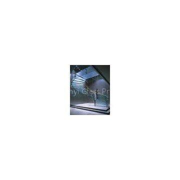 High Strength Curved Tempered Glass For Staircase , Clear Float Glass