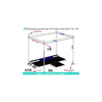 advertising performance aluminum exhibition lighting stage truss