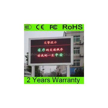 P10 Outdoor Dual Color LED Scrolling Display LED Screen Advertising