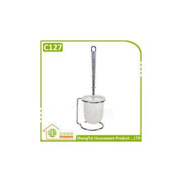 Stainless Steel Bathroom Bowl Cleaning Brush With Holder