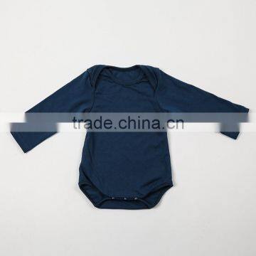Baby Long Sleeve Plain Red Baby Bodysuit 100% Cotton Baby Romper for Winter photo-2