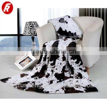 Luxury Faux Fur Throw Blankets Animal Print Blanket Wholesale