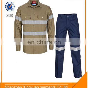 OEM TC Twill Safety Acid Resistant Clothing Suit Include Shirt and Pants With Reflective Tapes photo-3