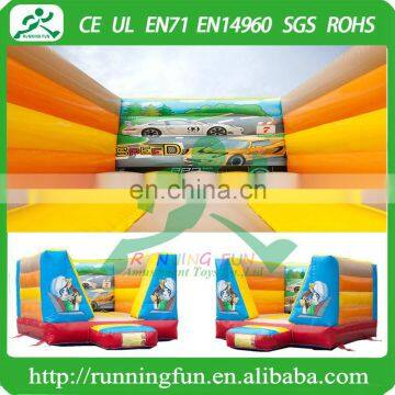 Mini inflatable auto open bouncy castle