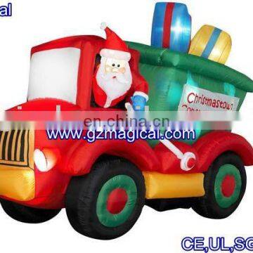 Inflatable Christmas gift car/Santa car