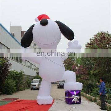 Giant inflatable dog for christmas decoration sam yu 9707