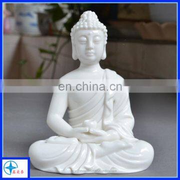 Resin White Budda statue for Religious,Sitting Budda Figure for decoration