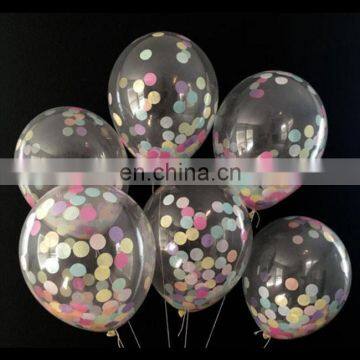 confetti balloon 12 inch 36 inch clear transparent wedding party confetti balloon