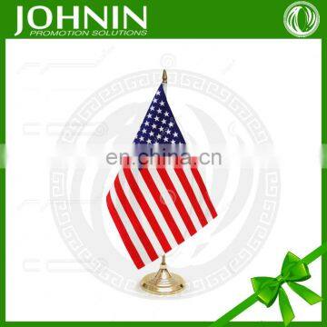 high grade promotional logo plastic pole Desk Flag