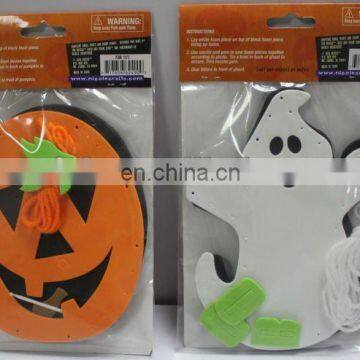 best popular Halloween gift diy eva foam craft set pumpkin for kids