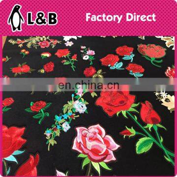 2017 hot selling embroidery flower patch Custom garment patch