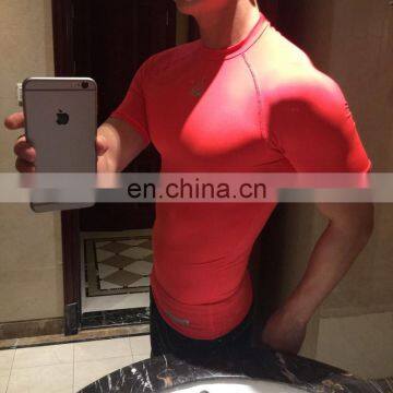 OEM Sportswear Short-sleeves T-shirt Red fitness Uniform