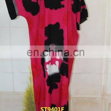 African Stone Work in Dress Guangzhou Wholesale Kaftan Style Long Kurti photo-4