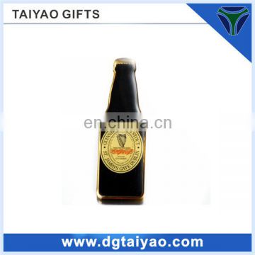 Customized Metal open beer bottle with fridge magnet