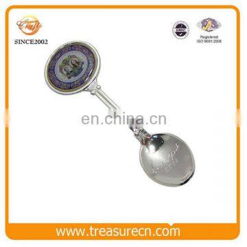 Custom Eco-friendly Sticker Cheap Bulk Souvenir Metal Spoon