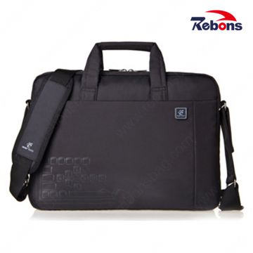 Custom Black Nylon Men Business Portfolio Computer Laptop Bags