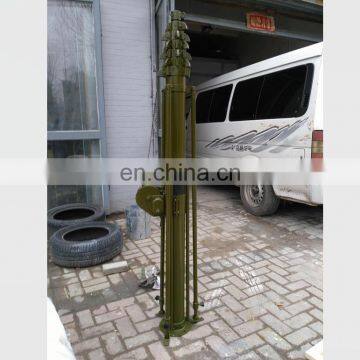 12m Manual Extending Crank Telescoping Mast Pole for Monitoring 15 kg Payload photo-2